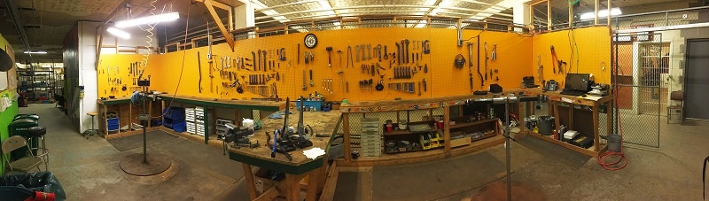 The Brake Room - workshop panoramic